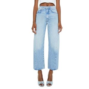 Mother Superior Half Pipe Ankle High Waist Wide Leg Barrel Lightwash Jeans 28